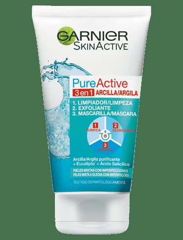 Moda Gel limpiador integral 3 en 1 Pure Active | Garnier