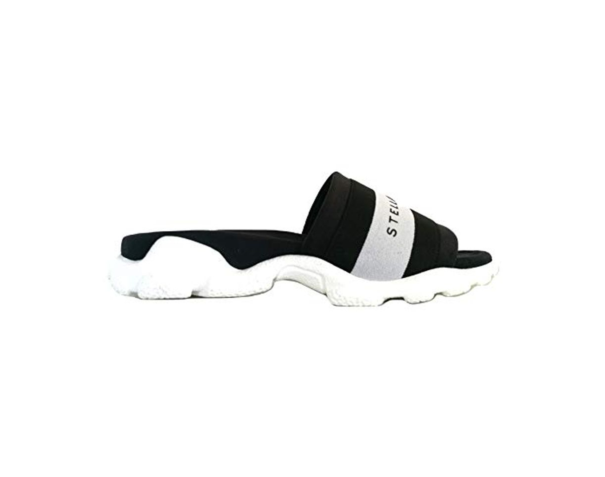 Moda stella mc cartney - Zapatillas de Cuero para Mujer White-Black Size