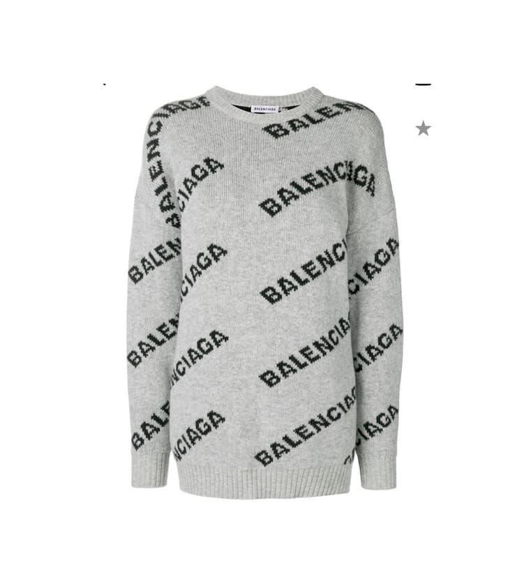 Product Balenciaga Jacquard Logo Crew neck sweater 