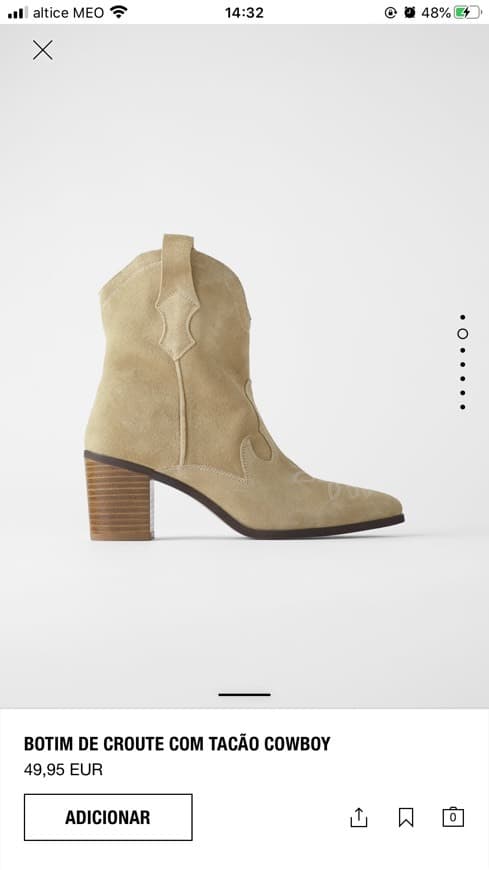 Fashion Botins cowboy zara 