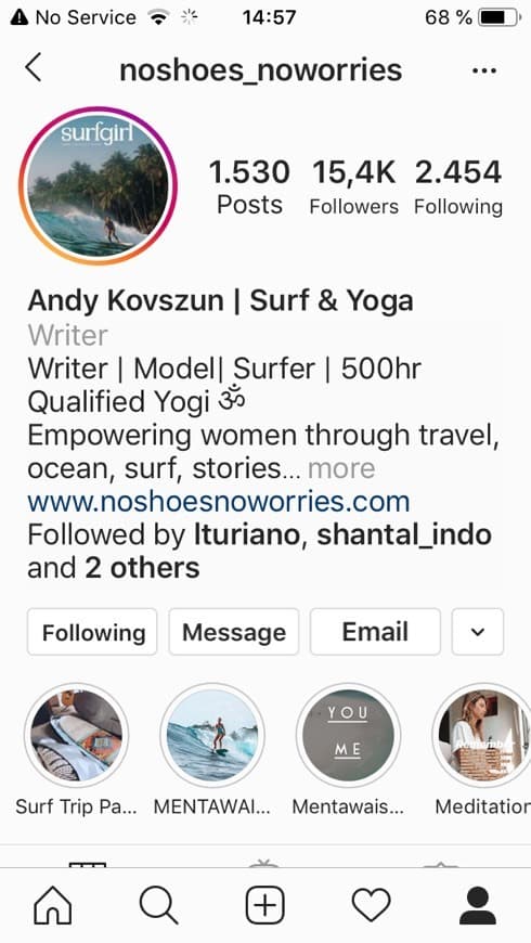 Fashion Andy Kovszun | Surf & Yoga (@noshoes_noworries) • Instagram ...