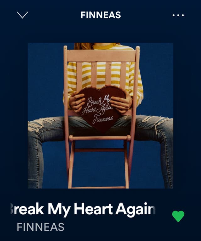 Fashion FINNEAS - Break my heart again 