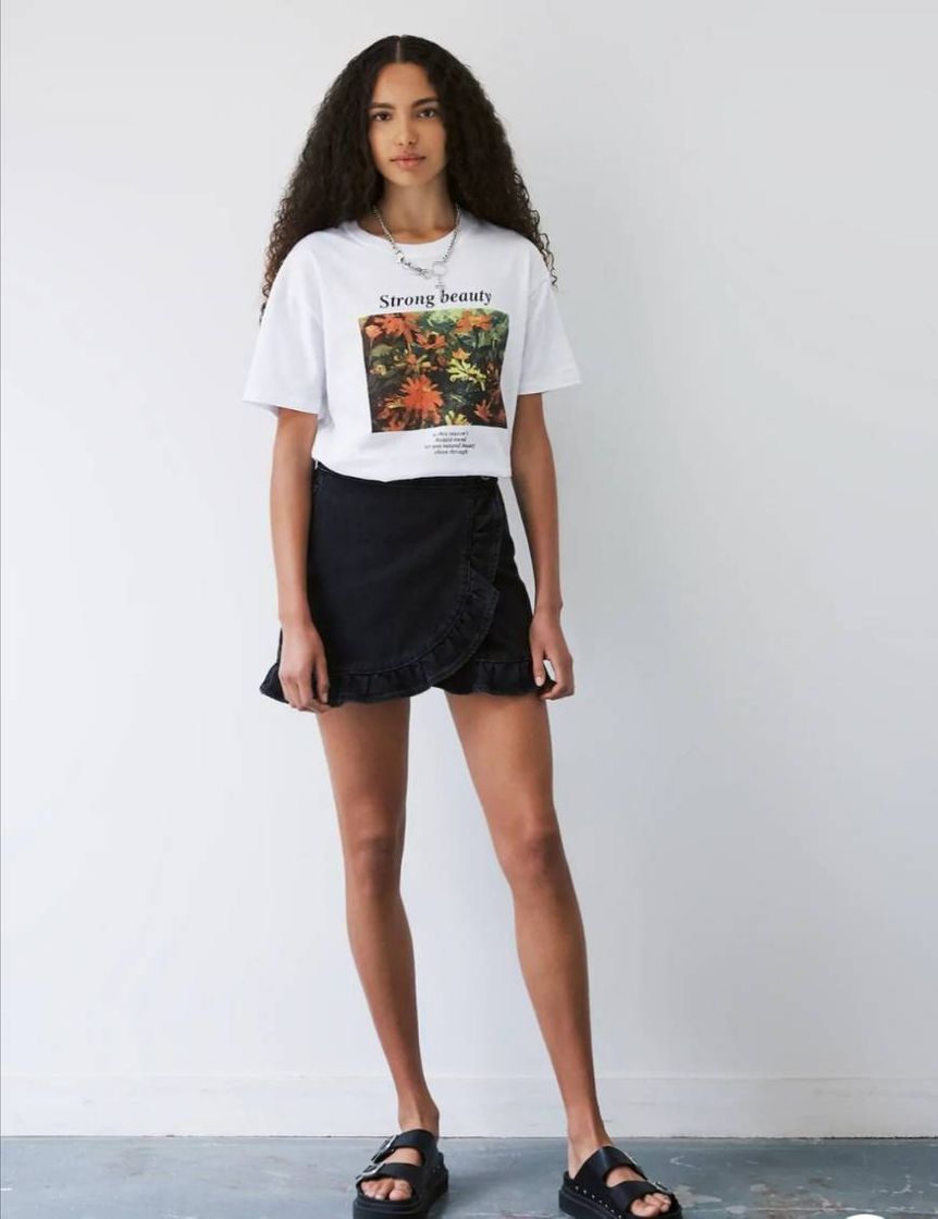 Moda Pull and Bear: T-shirt Estampada