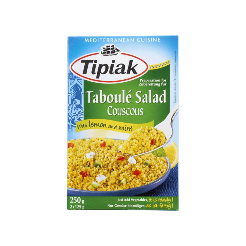 Product Couscous Tipiak aromatizado com limão e menta