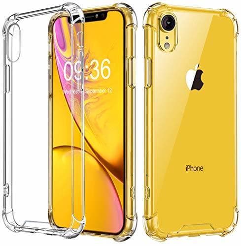 Electronic Babacom Funda para iPhone XR, Transparente Carcasa para iPhone XR Absorcion de