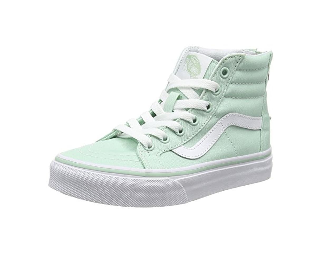 Moda Vans - Sk8-hi Zip, Zapatillas Altas Niños-Niñas, Verde