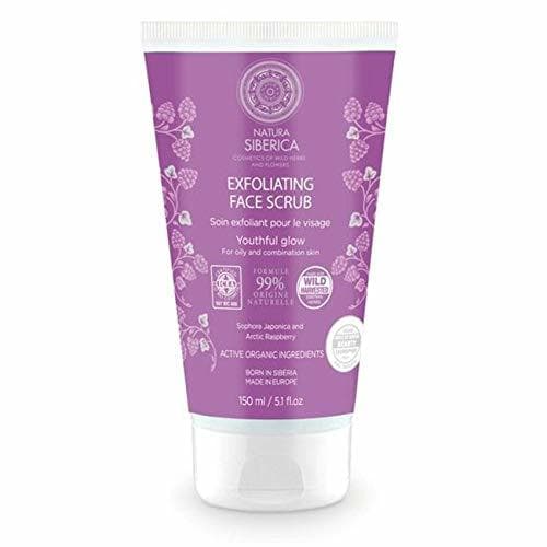 Beauty Natura Siberica Exfoliante Facial para Piel Grasa o Mixta Brillo Juvenil