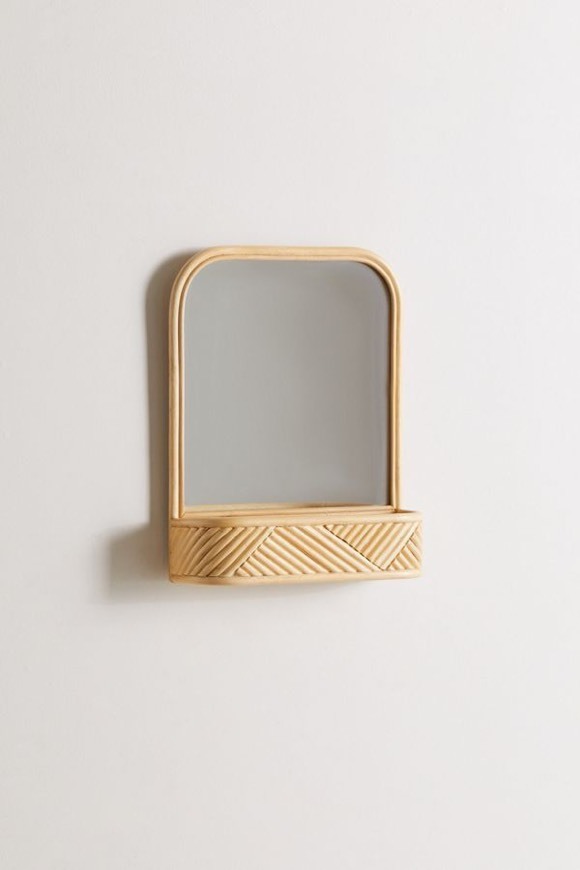 Producto Ria Rattan Mirror Wall Shelf