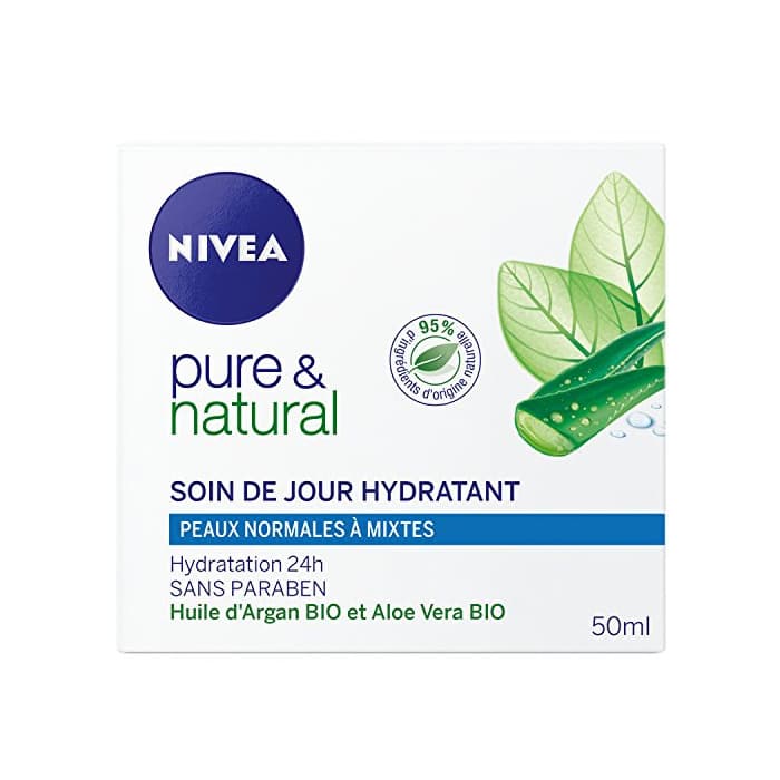 Beauty Nivea Pure and Day Hidratante Natural Crema Normales y Mixtas 50ml