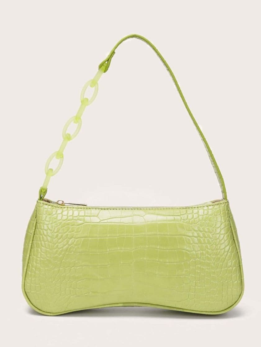 Product Croc Embossed Baguette Bag lima