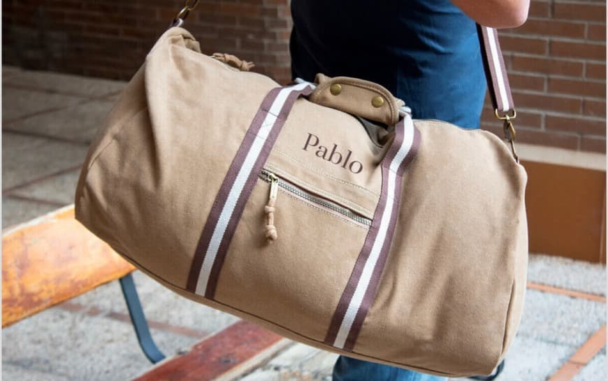 Producto Bolsa de viaje vintage personalizada