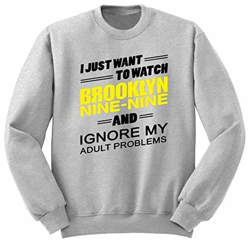 Moda BlackSweatshirt I Just Want To Watch Brooklyn Nine Nine Sudadera Jumper S-XXL