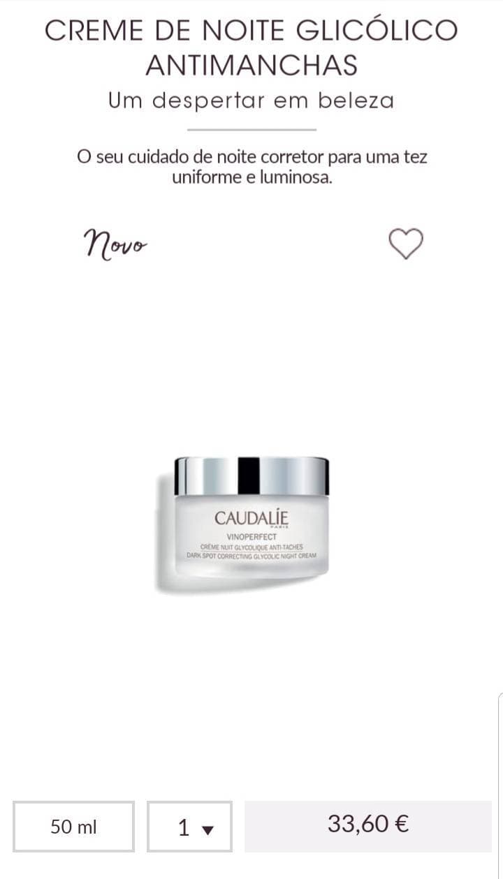 Moda Creme de Noite Glicólico Antimanchas| CAUDALIE® - Caudalie