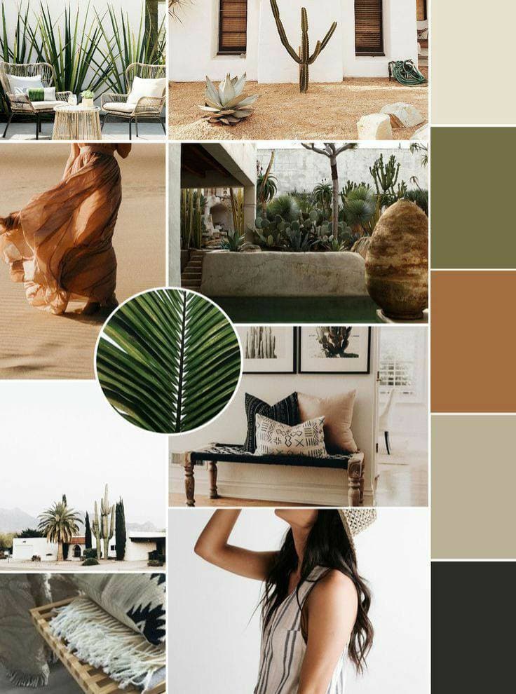 Moda Green moodboard