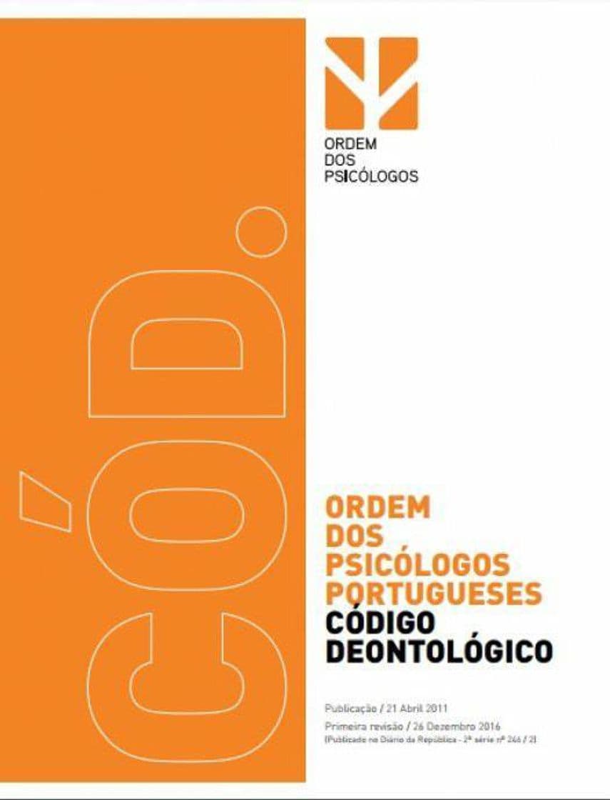 Product Código deontológico dos psicólogos