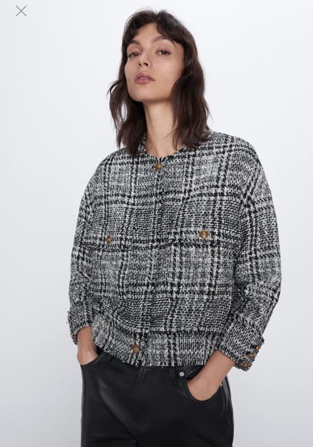 Moda Zara Tweed Jacket 