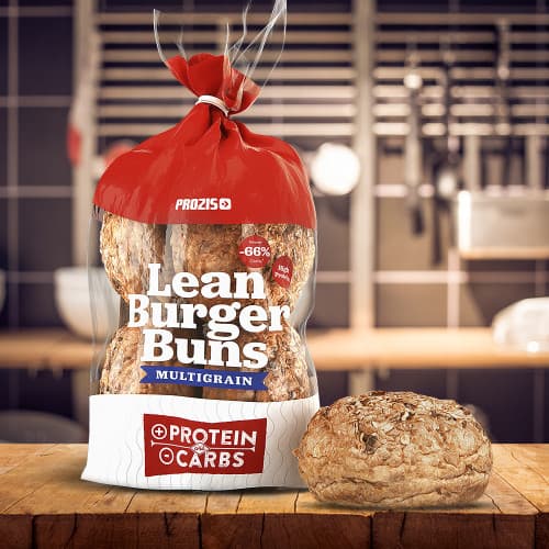 Moda Lean Burger Buns - Pão de Hambúrguer Multicereais 340 g - Prozis