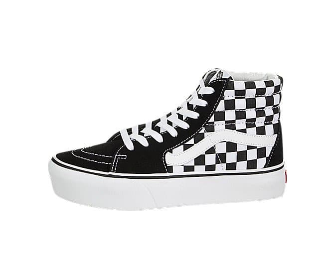 Moda Vans Sk8 Hi Platform Calzado Checkerboard