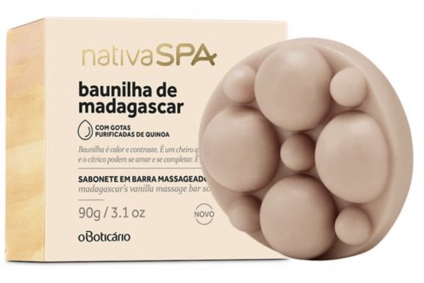 Moda Nativa SPA Sabonete Barra Baunilha e Madagascar