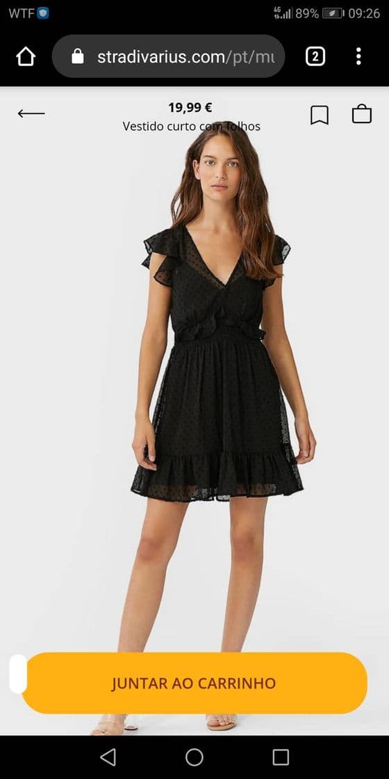 Fashion Vestido preto - Stradivarius 