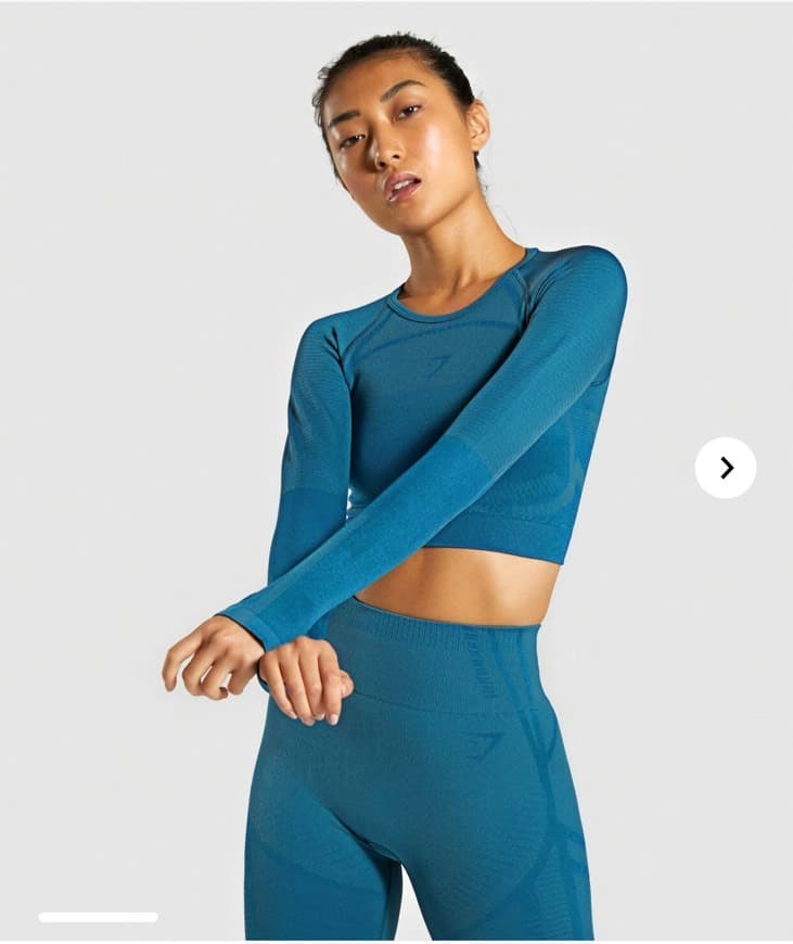 Producto Gymshark GEO SEAMLESS LONG SLEEVE CROP TOP