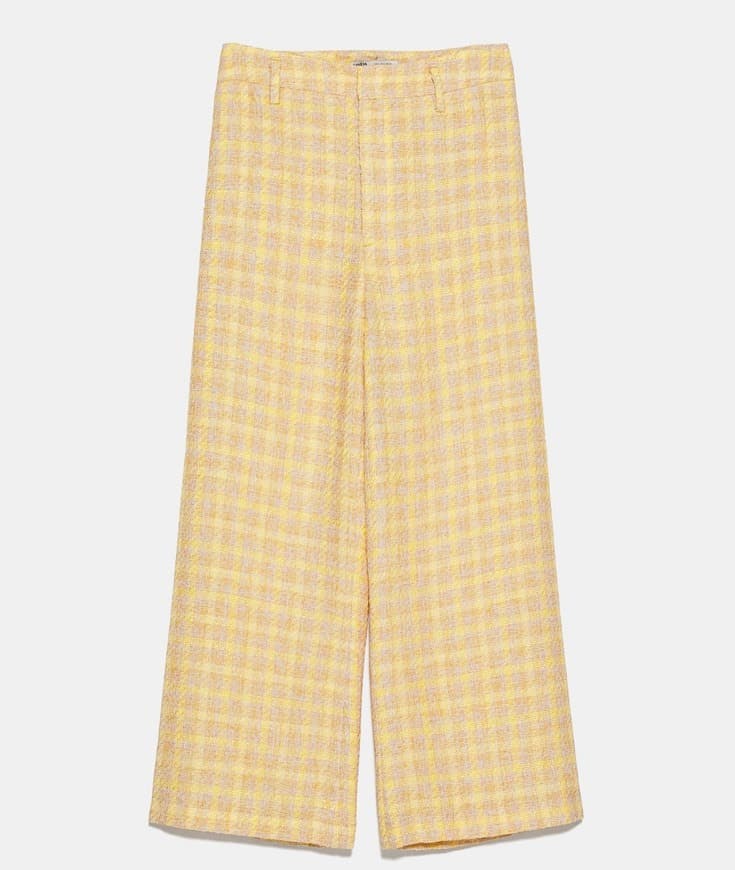 Producto Zara Calças Tweed Culotte