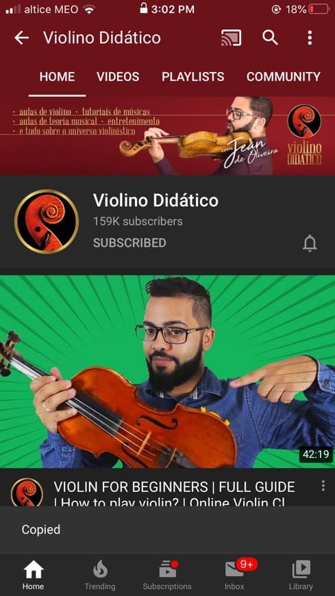 Fashion Violino Didático - canal no YouTube 