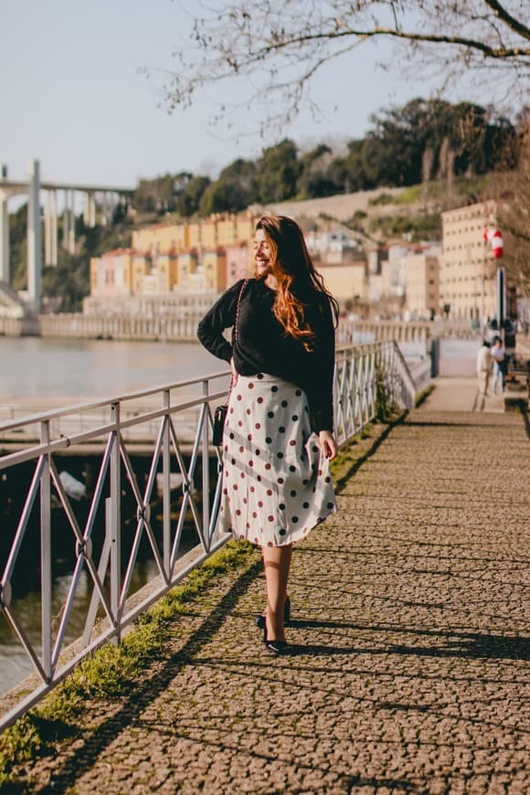 Fashion Mint green polka dots skirt