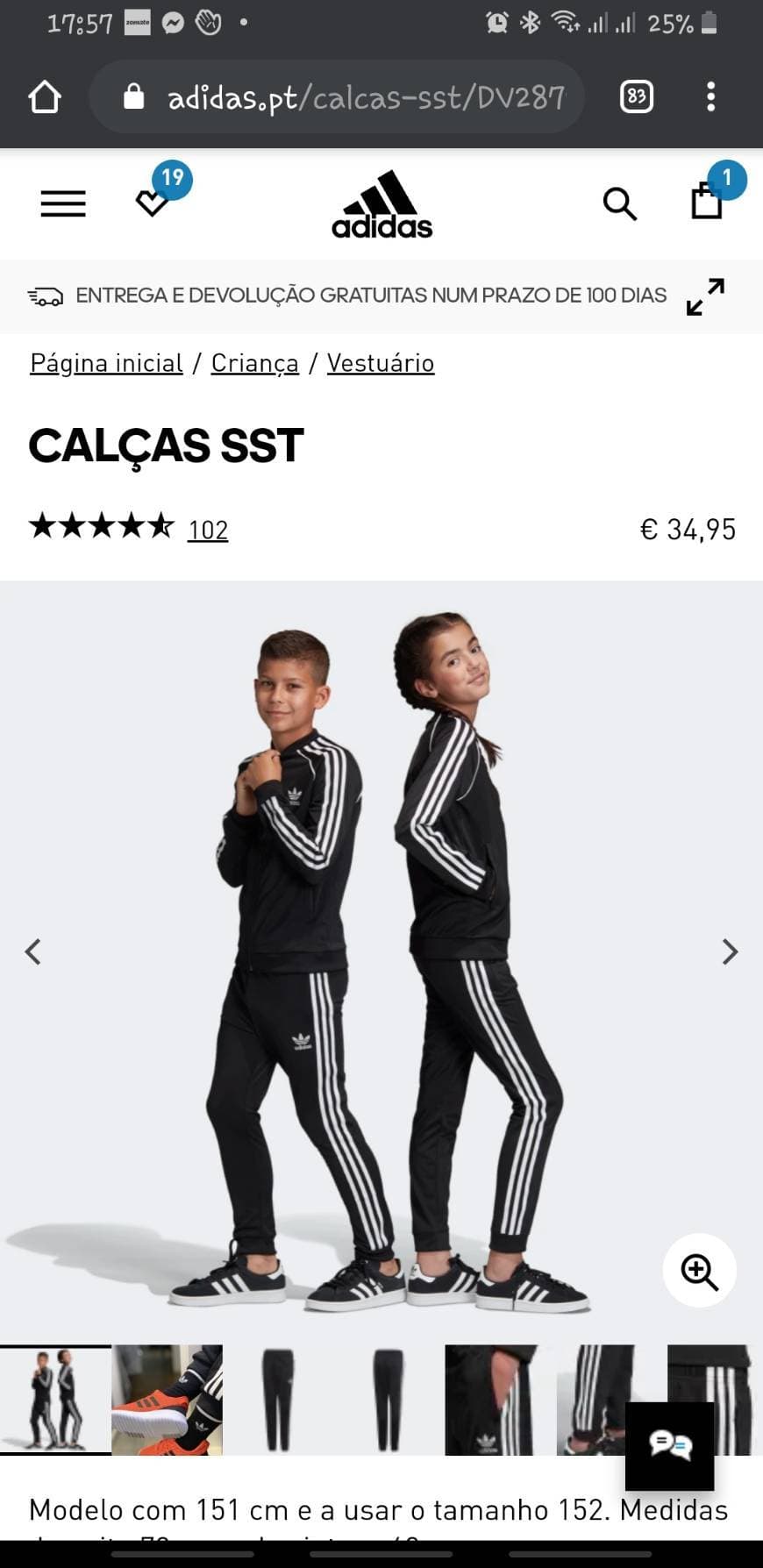 Producto Calcas adidas