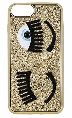 Electronic Chiara Ferragni Flirting Eyes Funda para iPhone - Glitter Oro - iPhone