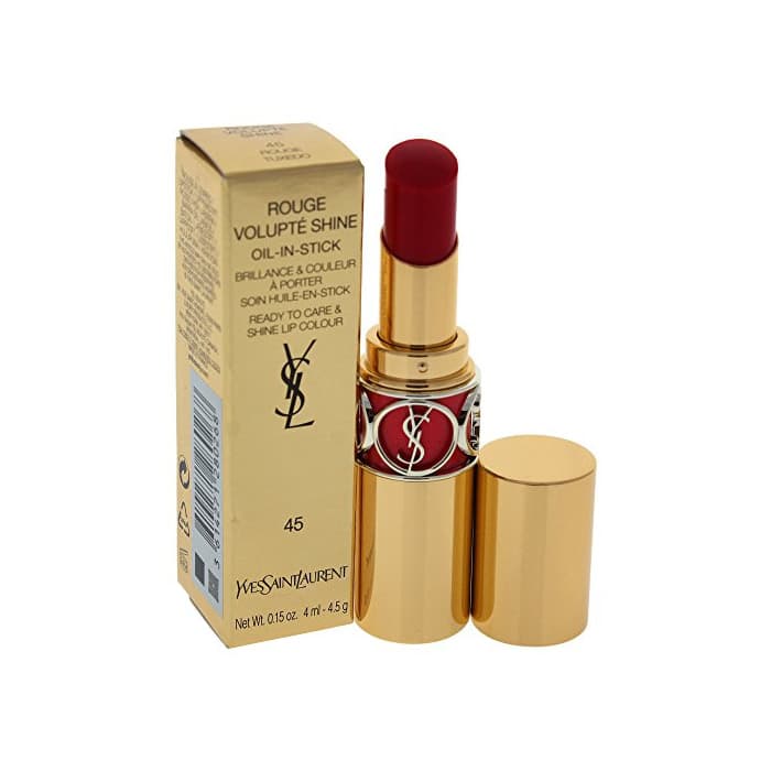 Beauty Yves Saint Laurent Volupté Shine Pintalabios Tono 45 Rouge Tuxedo