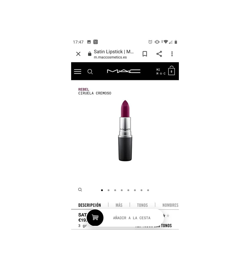 Product Satin Lipstick