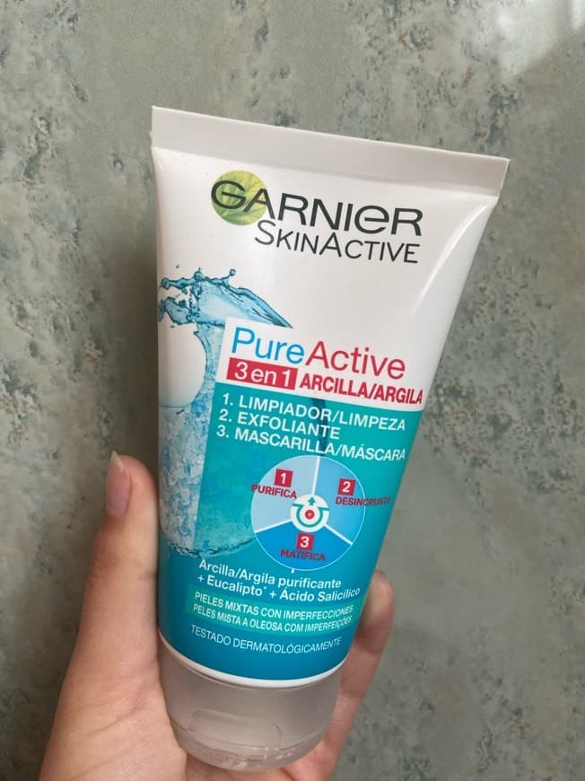 Belleza Garnier Skin Active - Pure Active 3 en 1 - Limpiador