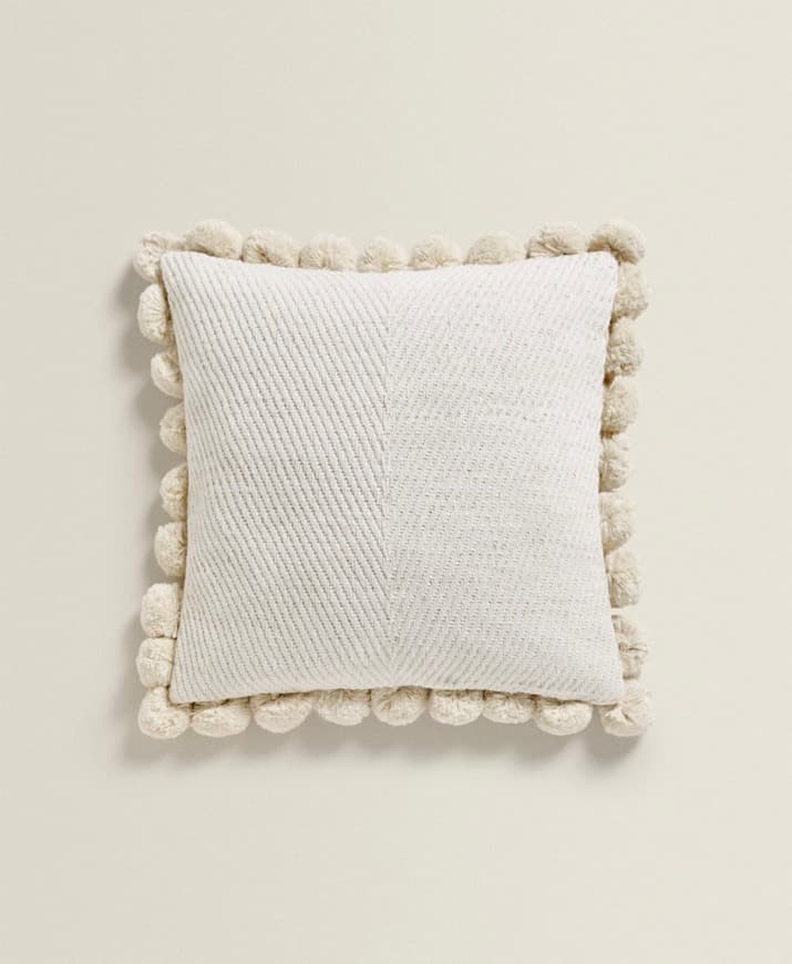 Fashion Almofada pompons Zara Home