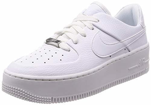 Moda Nike Air Force 1, Zapatillas de Baloncesto Unisex Niños, Blanco