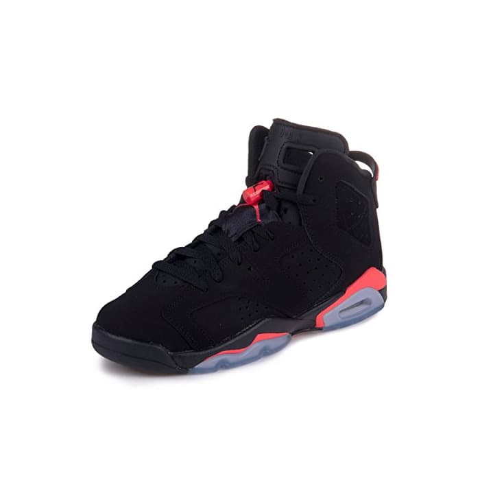 Fashion Nike Air Jordan 6 Retro BG, Zapatillas de Deporte para Niños, Negro/Rojo