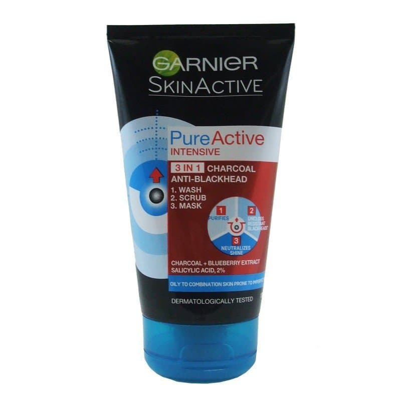 Moda Garnier Pure Active 3-in-1 Wash, Scrub And Mask 150ml / Dis-Chem ...