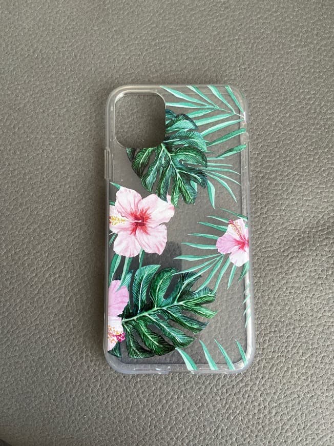 Moda Capa iPhone trasparente com flores