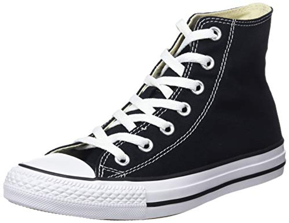 Moda Converse Chuck Taylor All Star Hi, Zapatillas de tela Unisex, Negro