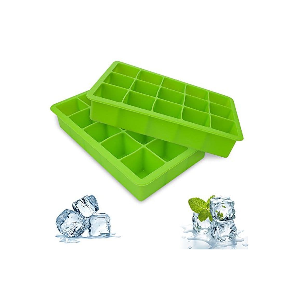 Producto bedee Cubitera Hielo,2pcs Moldes para Cubitos de Hielo,Molde Silicona Sin BPA, para