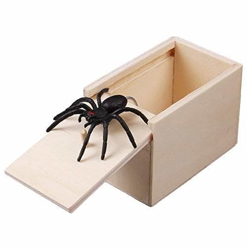 Product Klinkamz 1 Unids Broma De Madera Araña Asustar Caja Caja Broma Realista