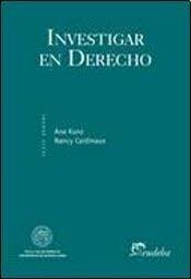 Libro Investigar En Derecho