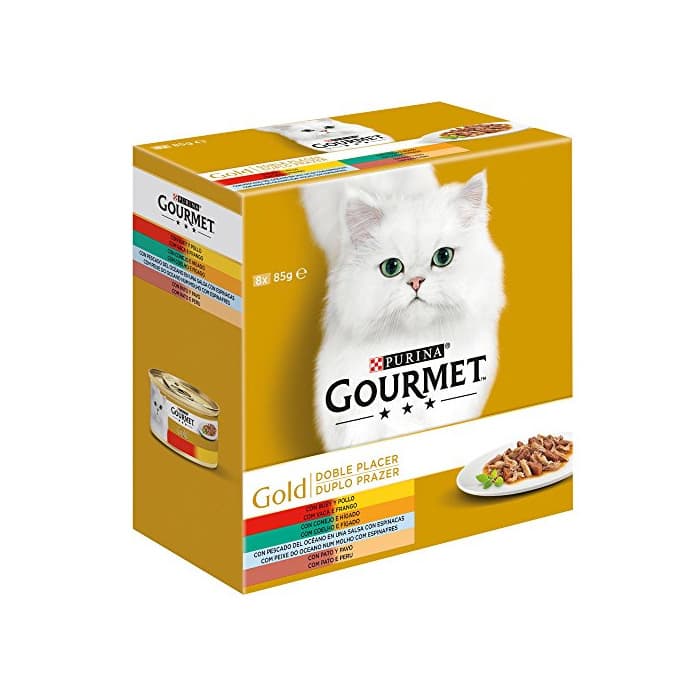 Producto Purina Gourmet Gold Doble Placer comida para gatos Surtido 8 x 85