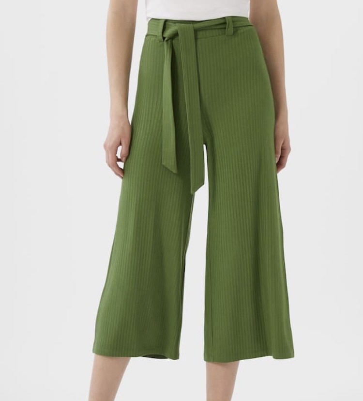 Product Culottes de malha com cinto 