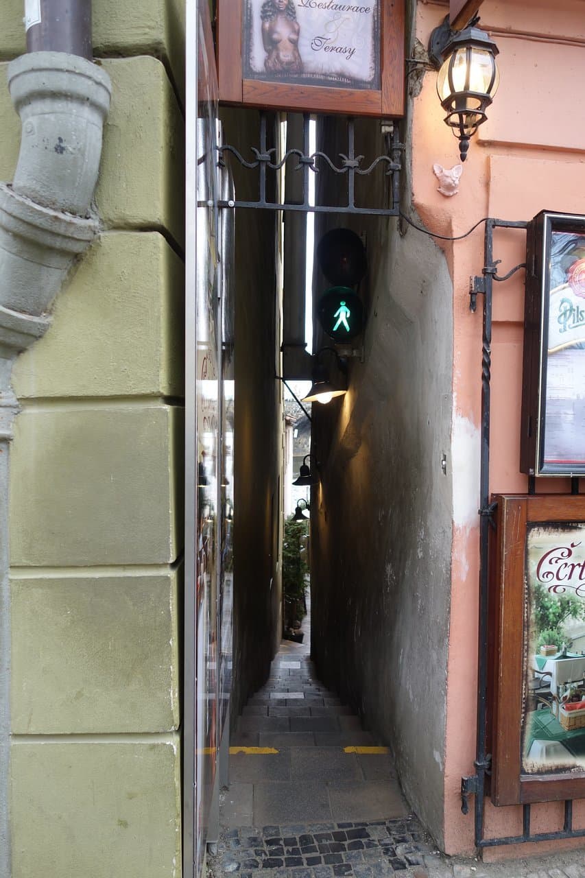 Place The narrowest street of Prague