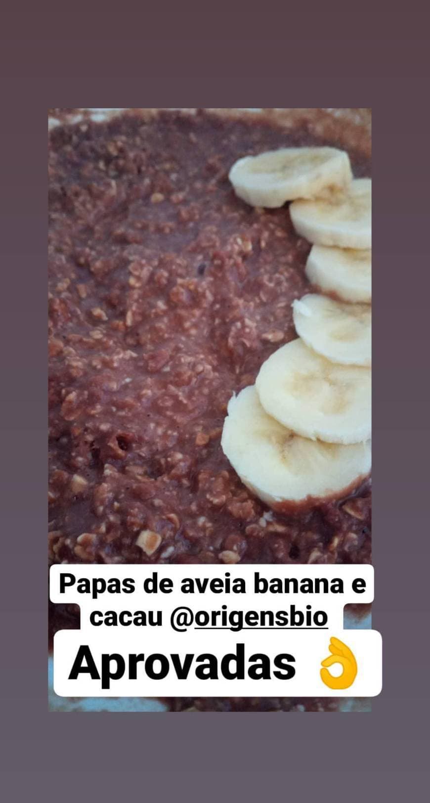 Producto Papas de aveia de banana e cacau