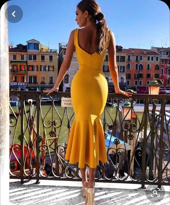 Fashion Yellow dress