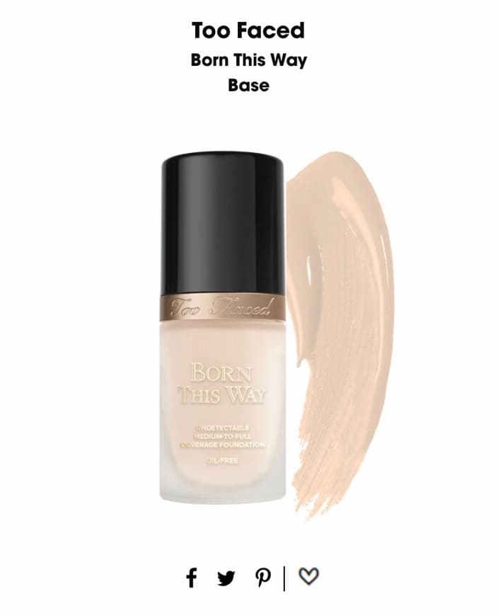 Moda Too faced born this way foundation 