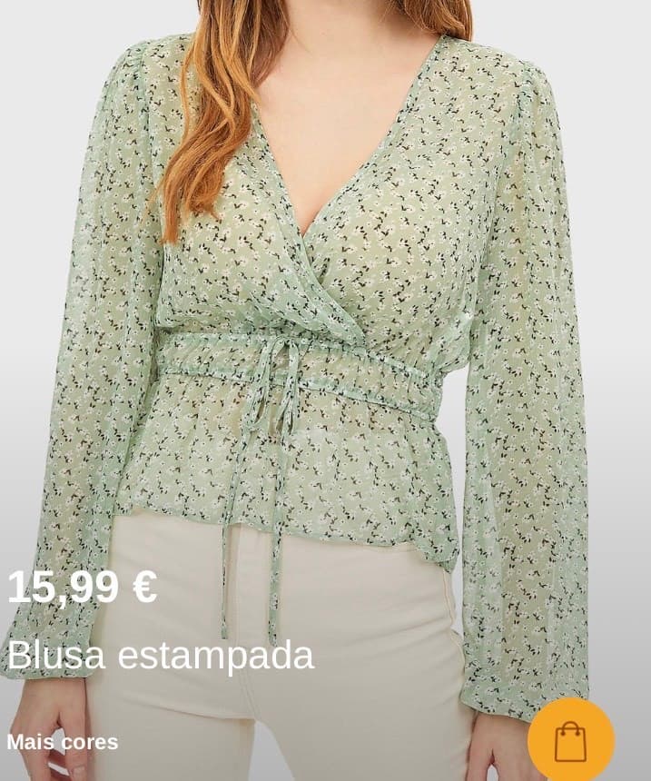 Moda Blusa estampada