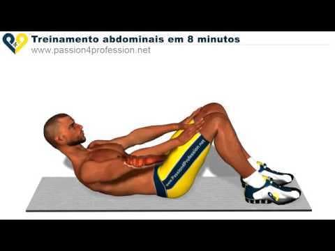 App Treino de abdominais de 8 minutos 